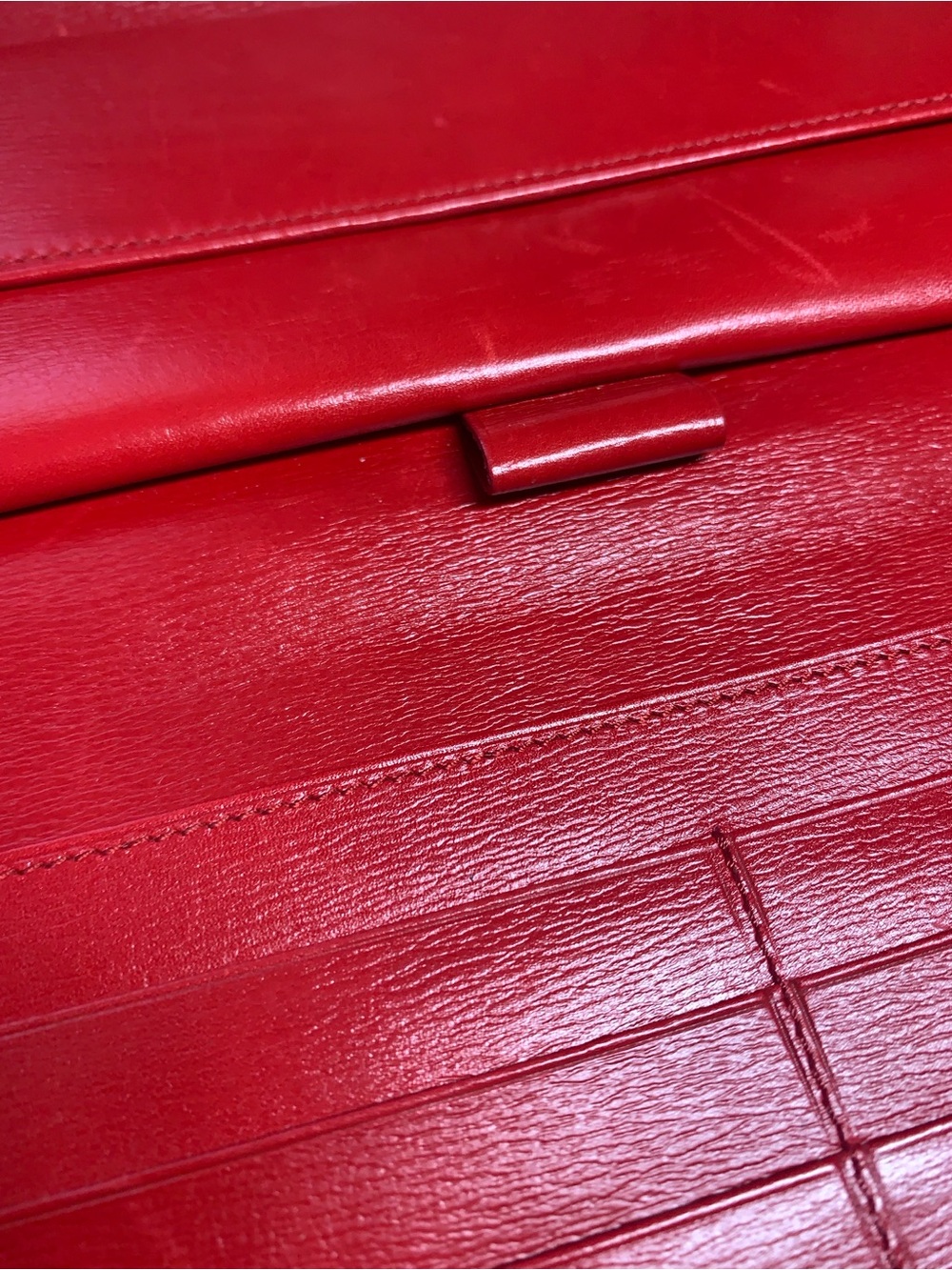 Louis Vuitton Red Textured Epi Leather Long Wallet - Picture 15 of 17